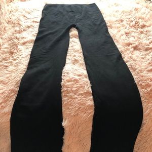 High waisted ribbed seamless leggings